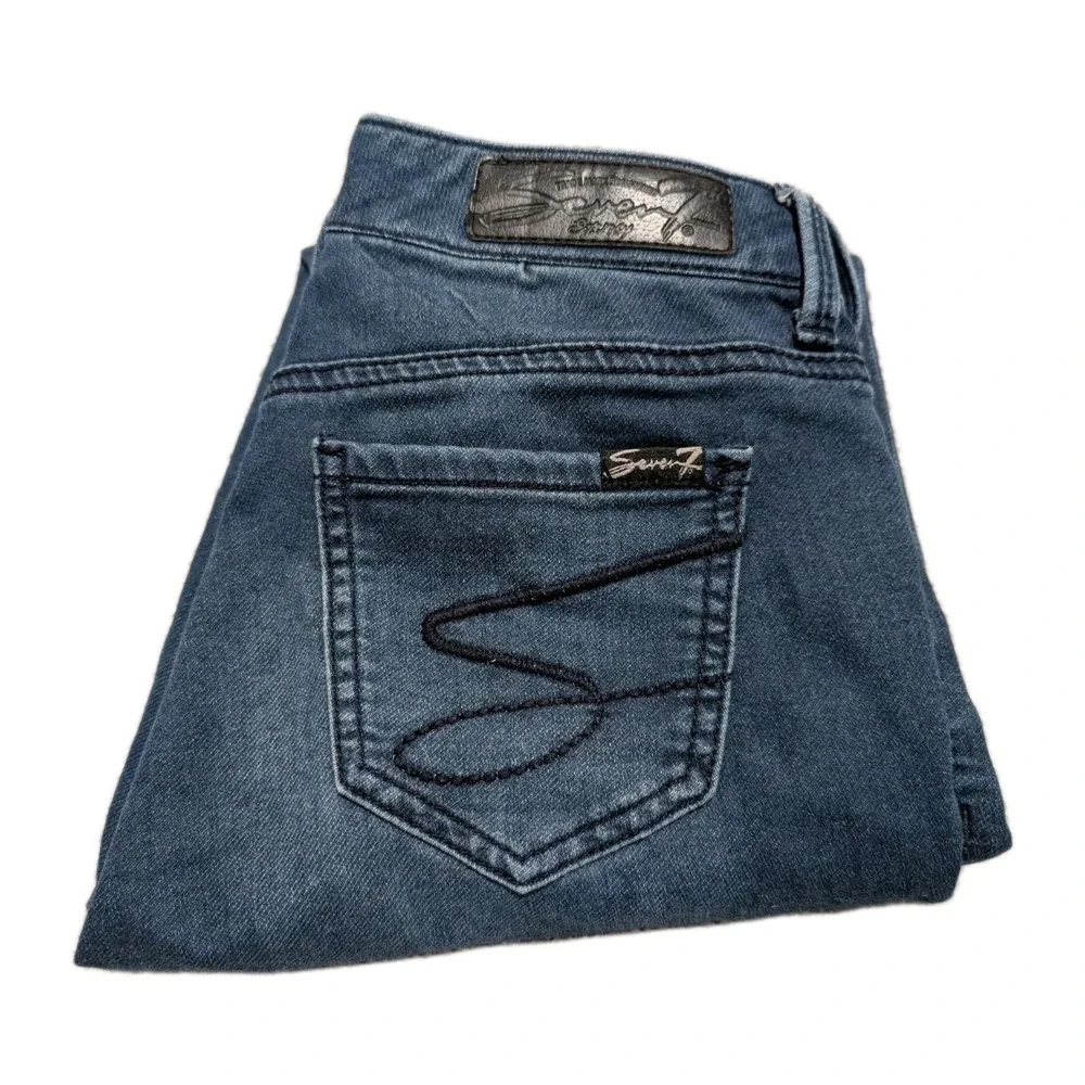 Seven7 Women's Legging Dark Wash Jeans w/Seamed Legs - Size‎ 4 Skinny
